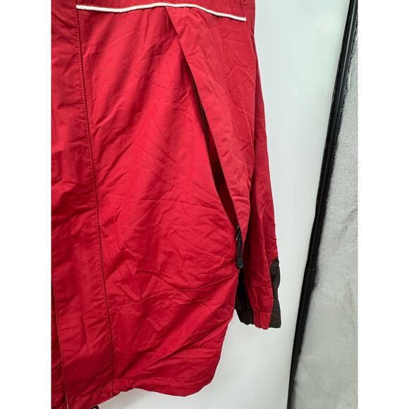 Vintage Timberland Weathergear Jacket Mens Medium Red Full Zip Streetwear Y2K - Picture 3 of 10